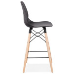 Paris Prix Tabouret De Bar Scandinave "Astral" 105cm Noir
