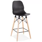 paris prix Tabouret de Bar Scandinave "Astral" 105cm Noir
