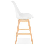 Paris Prix Tabouret De Bar Scandinave "Elise" 102cm Blanc