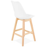 Paris Prix Tabouret De Bar Scandinave "Elise" 102cm Blanc