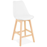 paris prix Tabouret de Bar Scandinave "Elise" 102cm Blanc