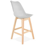 Paris Prix Tabouret De Bar Scandinave "Elise" 102cm Gris