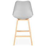 Paris Prix Tabouret De Bar Scandinave "Elise" 102cm Gris