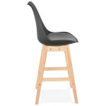 Paris Prix Tabouret De Bar Scandinave "Elise" 102cm Noir