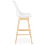 Paris Prix Tabouret De Bar Scandinave "Elise" 112cm Blanc
