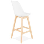 Paris Prix Tabouret De Bar Scandinave "Elise" 112cm Blanc