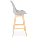 Paris Prix Tabouret De Bar Scandinave "Elise" 112cm Gris