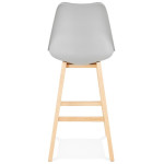 Paris Prix Tabouret De Bar Scandinave "Elise" 112cm Gris