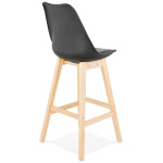 Paris Prix Tabouret De Bar Scandinave "Elise" 112cm Noir