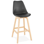 paris prix Tabouret de Bar Scandinave "Elise" 112cm Noir