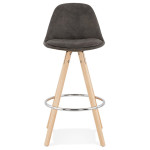 Paris Prix Tabouret De Bar Scandinave "Miro" 87cm Gris & Naturel