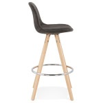 Paris Prix Tabouret De Bar Scandinave "Miro" 87cm Gris & Naturel