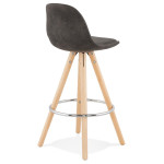 Paris Prix Tabouret De Bar Scandinave "Miro" 87cm Gris & Naturel