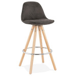 paris prix Tabouret de Bar Scandinave "Miro" 87cm Gris & Naturel