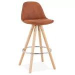 paris prix Tabouret de Bar Scandinave "Miro" 87cm Marron & Naturel