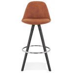 Paris Prix Tabouret De Bar Scandinave "Miro" 87cm Marron & Noir