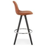 Paris Prix Tabouret De Bar Scandinave "Miro" 87cm Marron & Noir