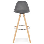 Paris Prix Tabouret De Bar Scandinave "Miro" 97cm Gris & Naturel