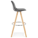 Paris Prix Tabouret De Bar Scandinave "Miro" 97cm Gris & Naturel