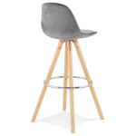 Paris Prix Tabouret De Bar Scandinave "Miro" 97cm Gris & Naturel