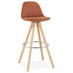 paris prix Tabouret de Bar Scandinave "Miro" 97cm Marron & Naturel