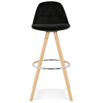 Paris Prix Tabouret De Bar Scandinave "Miro" 97cm Noir & Naturel