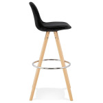 Paris Prix Tabouret De Bar Scandinave "Miro" 97cm Noir & Naturel