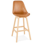 paris prix Tabouret de Bar Scandinave "Naïs" 112cm Brun