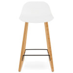 Paris Prix Tabouret De Bar "Sliven" 86cm Blanc & Naturel