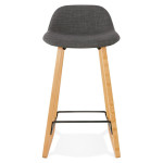 Paris Prix Tabouret De Bar "Talik" 86cm Gris Foncé & Naturel