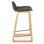 Paris Prix Tabouret De Bar "Talik" 86cm Gris Foncé & Naturel