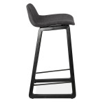 Paris Prix Tabouret De Bar "Talik" 86cm Gris Foncé & Noir