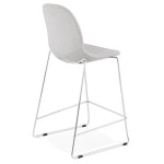 Paris Prix Tabouret De Bar "Tanjan" 101cm Gris & Chromé