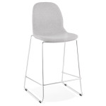 paris prix Tabouret de Bar "Tanjan" 101cm Gris & Chromé
