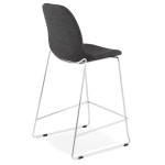 Paris Prix Tabouret De Bar "Tanjan" 101cm Gris Foncé & Chromé