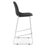 Paris Prix Tabouret De Bar "Tanjan" 111cm Gris Foncé & Chromé