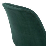 Paris Prix Tabouret De Bar Velours "Minor" 103cm Vert & Noir