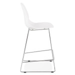 Paris Prix Tabouret De Bar "Zeland" 101cm Blanc & Chromé