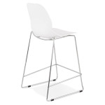 Paris Prix Tabouret De Bar "Zeland" 101cm Blanc & Chromé