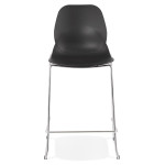 Paris Prix Tabouret De Bar "Zeland" 101cm Noir & Chromé