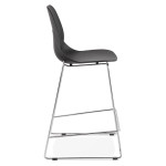 Paris Prix Tabouret De Bar "Zeland" 101cm Noir & Chromé