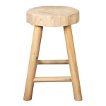 Paris Prix Tabouret Design En Bois "Harald" 40cm Naturel