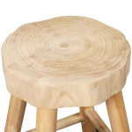 Paris Prix Tabouret Design En Bois "Harald" 40cm Naturel