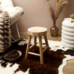 Paris Prix Tabouret Design En Bois "Harald" 40cm Naturel