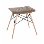 paris prix Tabouret Design en Bois "Lexie" 48cm Marron