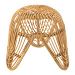 Paris Prix Tabouret Design En Rotin "Léa" 44cm Naturel