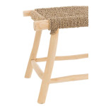 Paris Prix Tabouret Design En Teck "Timo" 60cm Naturel