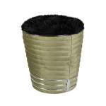 Paris Prix Tabouret Design En Tissu "Doric" 50cm Vert & Gris