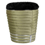 paris prix Tabouret Design en Tissu "Doric" 50cm Vert & Gris