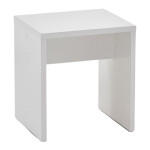 paris prix Tabouret Design "Noble" 44cm Blanc Brillant